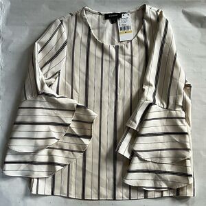 Karen Kane Bell Sleeve Striped Top - Size M